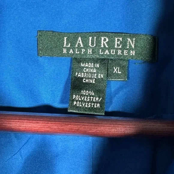 Lauren Ralph Lauren Vest Womens XL Blue Lightweight Utility Full Zip Pockets - Picture 3 of 8